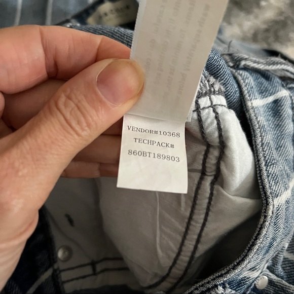 PacSun Window Pane Mom Jeans 25 - Picture 9 of 11